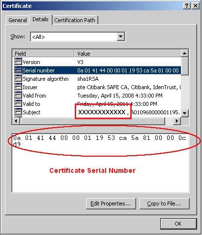 Certificate Certificate